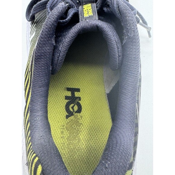 Hoka One Men’s Rincon 2 Road Running Shoes Odyssey Gray White Yellow Size 9 READ - Picture 9 of 16